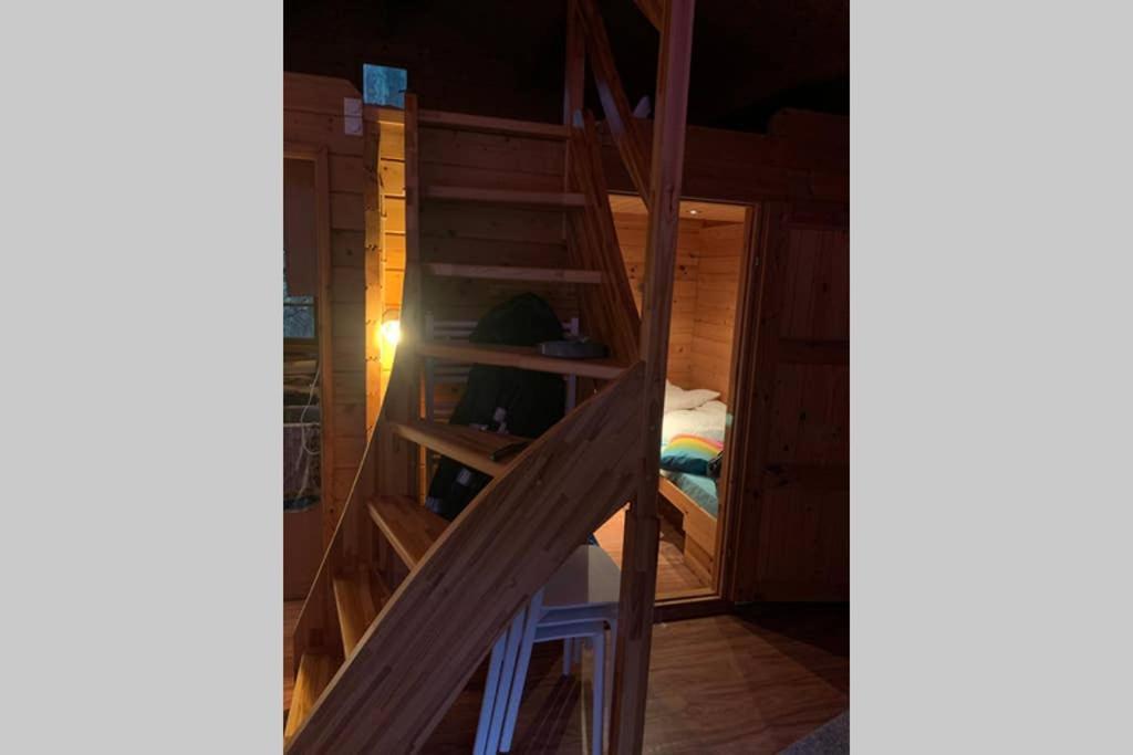 Ferienwohnung Blockhütte in Rostock Land Papendorf  Exterior foto